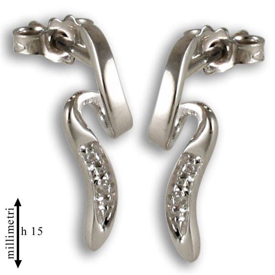 Ohrringe Gemoro Dame Diamanti in Weißgold Diamante 0.02 Ct OB775BIA - OB775BIA